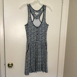 Jack Wills Navy Calico Print Racerback Sundress
